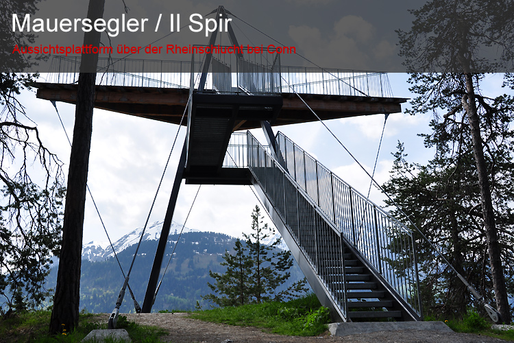 Der Mauersegler - Aussichtsplattform über der Rheinschlucht