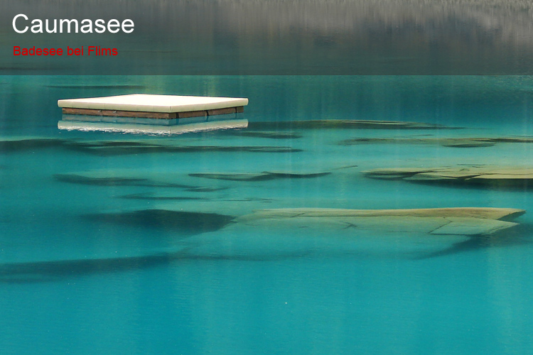 Floss auf dem Caumasee bei Flims