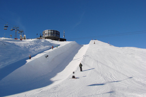 Halfpipe beim Crap Sogn Gion