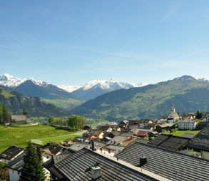 Schöne Aussicht über Falera